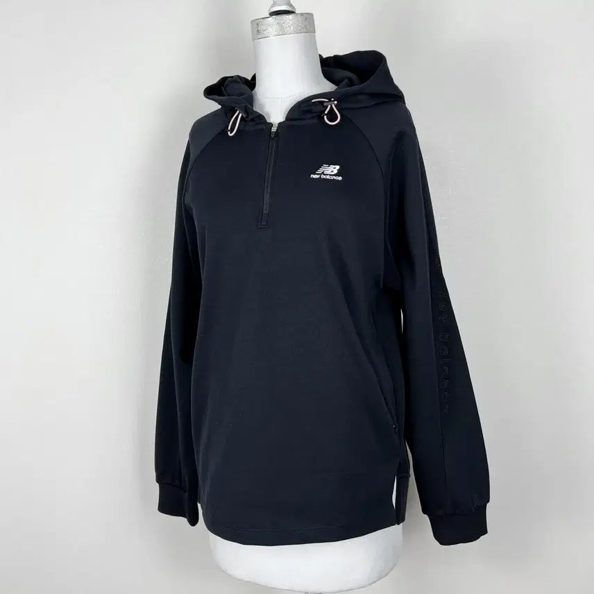 [BUNJANG] New Balance Black Hoodie Sweatshirt Long Sleeve M / 뉴발란스 블랙 후드티 긴팔 티 맨투맨 여90 M 라덴 빈티지