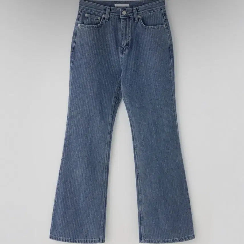 [BUNJANG] Thanat Slim Stripe Bootcut Denim / 타낫 슬림 스트라이프 부츠컷 데님