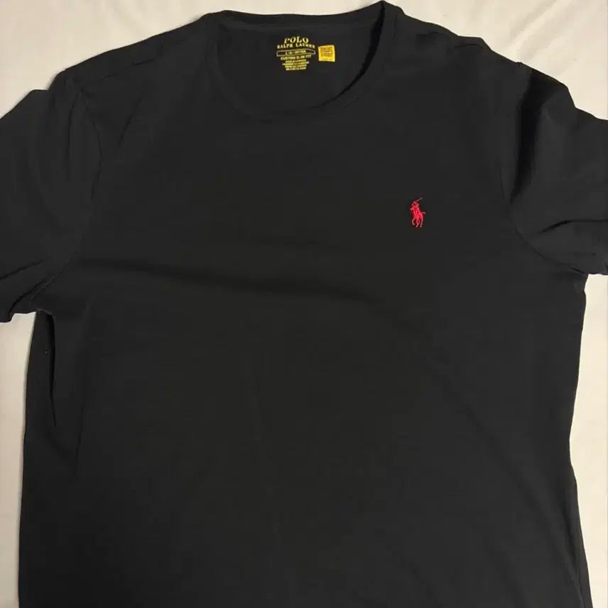 [BUNJANG] Polo Ralph Lauren Big Pony Short Sleeve T-Shirt Black / 폴로 랄프로렌 반팔티 블랙 붉은색 빅포니