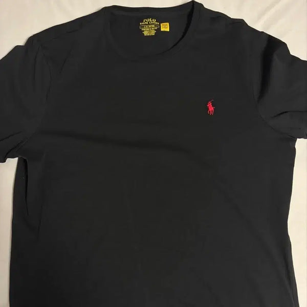 [BUNJANG] Polo Ralph Lauren Big Pony Short Sleeve T-Shirt Black / 폴로 랄프로렌 반팔티 블랙 붉은색 빅포니