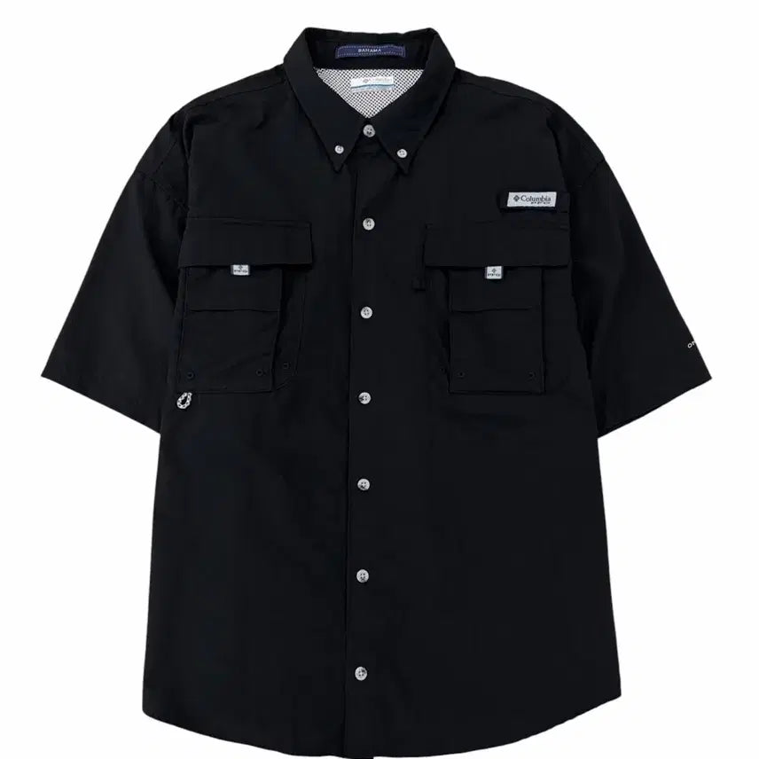 [BUNJANG] Columbia Omni-Shade Short Sleeve Shirt Black (L) / 컬럼비아 콜롬비아 옴니쉐이드 반팔 셔츠 블랙 (L)