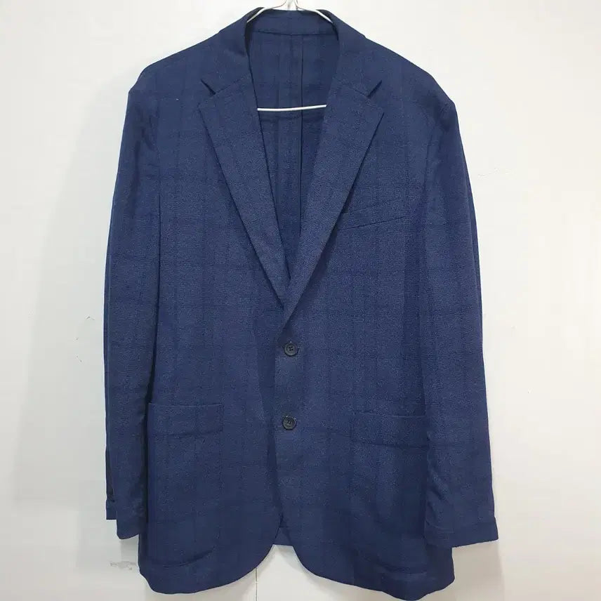 [BUNJANG] Towngent Navy Check Jacket / 타운젠트 네이비 체크 자켓 100