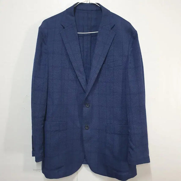 [BUNJANG] Towngent Navy Check Jacket / 타운젠트 네이비 체크 자켓 100