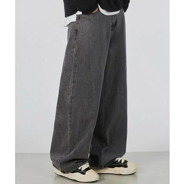 [BUNJANG] Goodlife Works Easy Wide Denim Pants Grey (Summer Fabric) / 굿라이프웍스 이지 와이드 데님 팬츠 그레이(여름 원단)