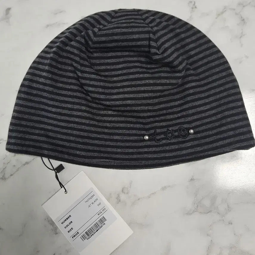 [BUNJANG] Tony Lawrance Striped Studded Beanie / 토니로렌스 스트라이프 스터드 비니