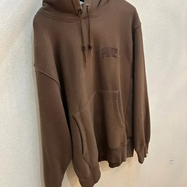 [BUNJANG] Thisisneverthat Brown Logo Hoodie / 디스이즈네버댓 후드