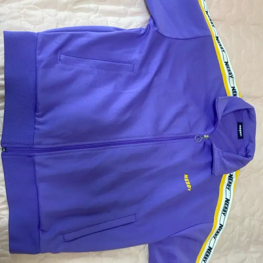 [BUNJANG] NERDY Purple Track Jacket / 널디 보라색져지