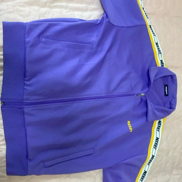 [BUNJANG] NERDY Purple Track Jacket / 널디 보라색져지