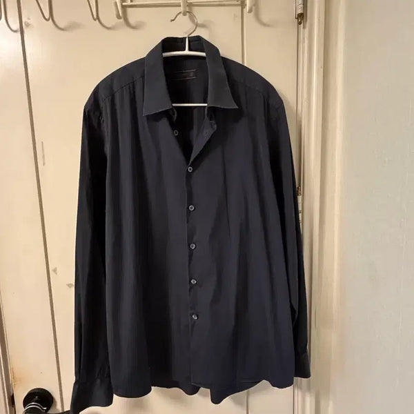 [BUNJANG] Prada Dress Shirt Dark Navy / 프라다 드레스셔츠 다크네이비