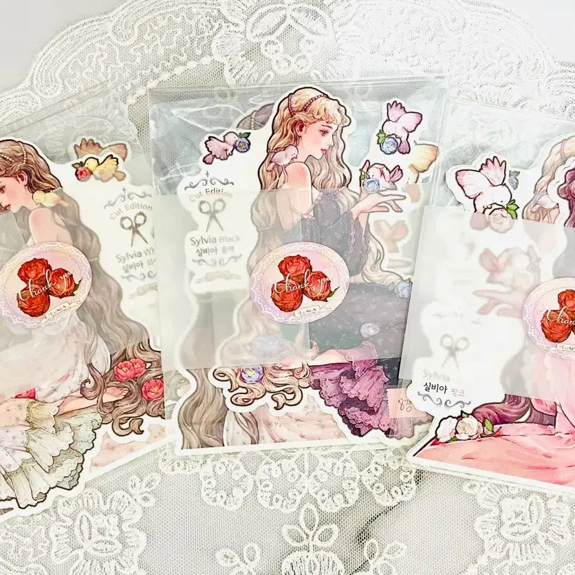 [BUNJANG] HWARA Sylvia Premium Cut 4-Color Stickers / [인스] 화라 HWARA 실비아 프리미엄컷 4컬러 인스
