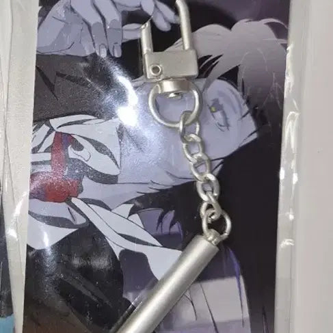 [BUNJANG] Chainsaw Man Himeno Metallic Identity Keychain (Unsealed) / 체인소 맨 메탈릭 아이덴티티 키링 히메노 이지리벤지 미개봉