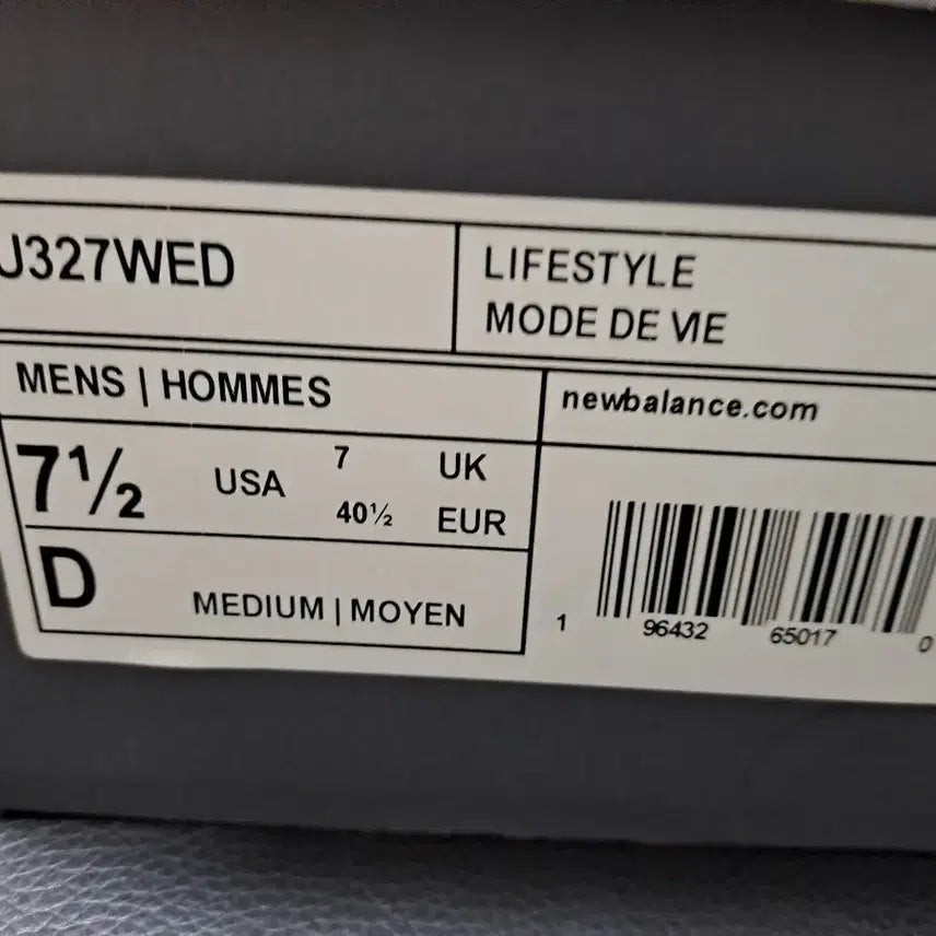 [BUNJANG] New Balance U327 WED Gray White / 뉴발란스 u327 wed 그레이화이트255