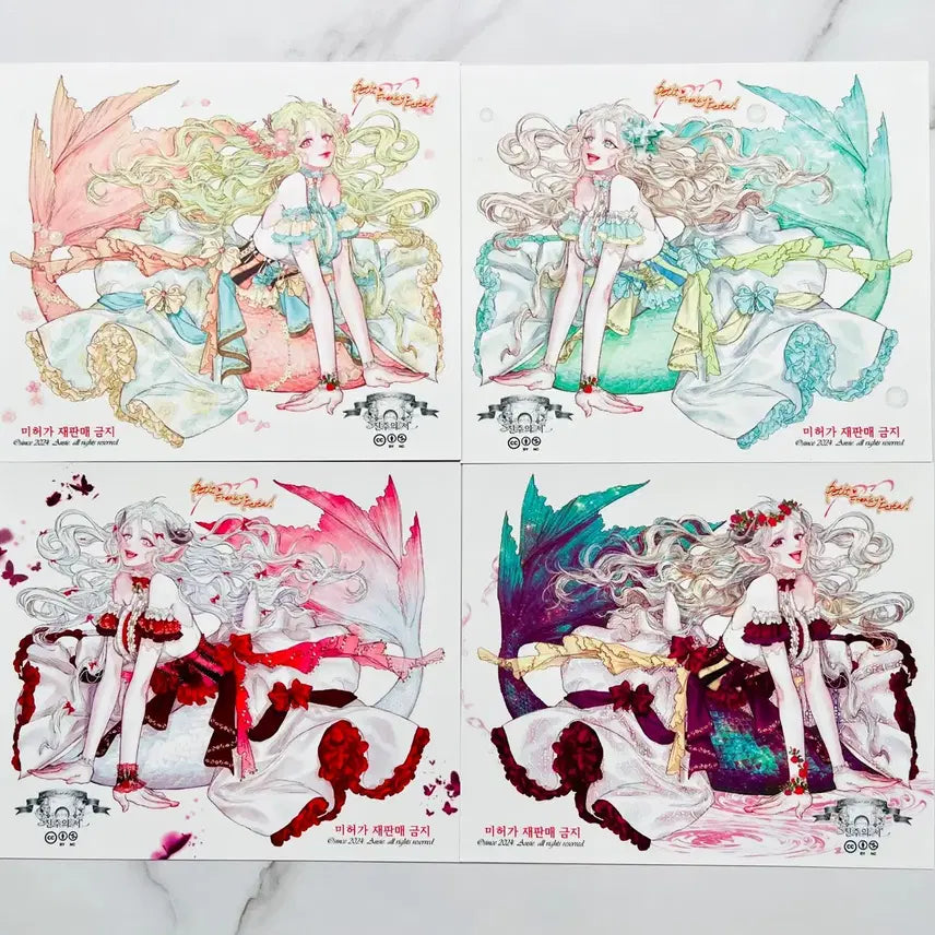 [BUNJANG] Jinju-ui-si 'Shellleg' Stickers (4 Colors, 4 pcs) / [인스] 진주의시 원가이하 양도 25년 7월 셸레그