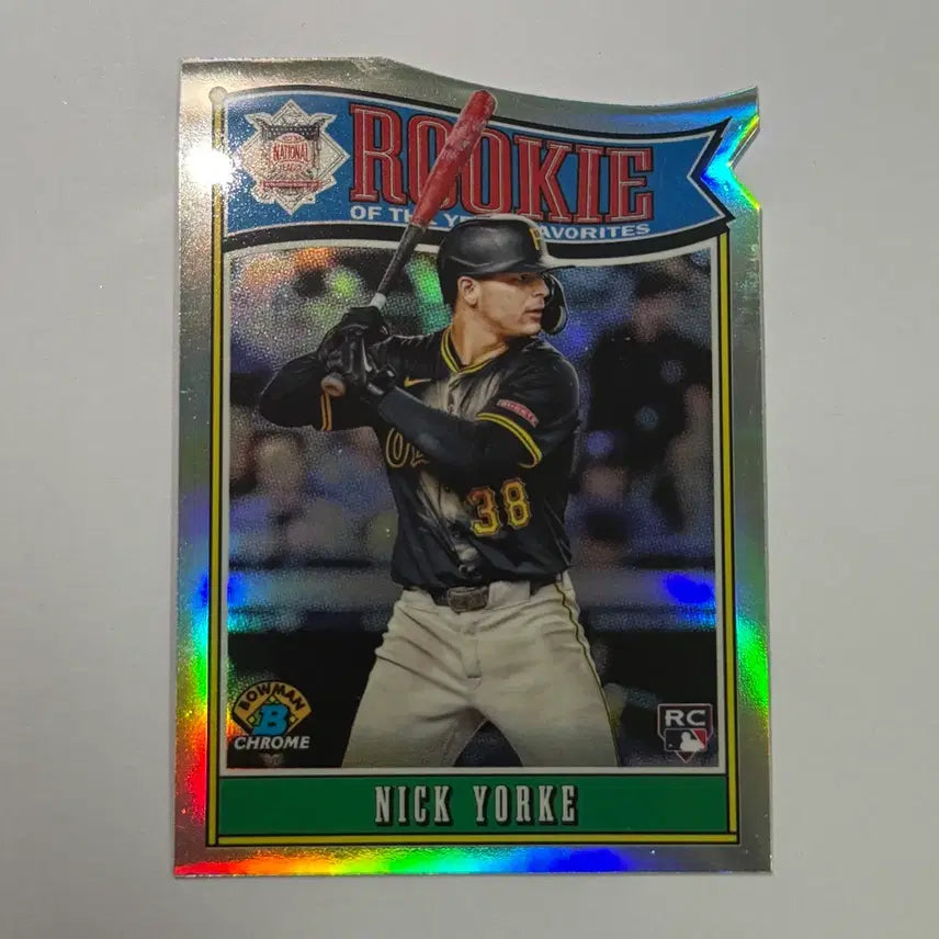 [BUNJANG] Beatsburg Nick Yorke Rookie Baumann Chrome Baseball Card / 비츠버그 닉 요크 루키 바우만 크롬 야구 카드