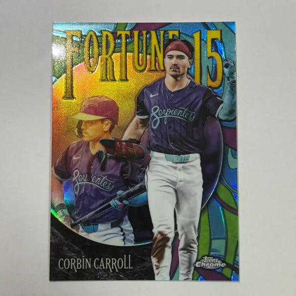 [BUNJANG] Corbin Carroll 2023 Arizona Diamondbacks Topps Chrome Rookie Insert Baseball Card / 애리조나 코빈 캐롤 인서트 탑스크롬 야구 카드