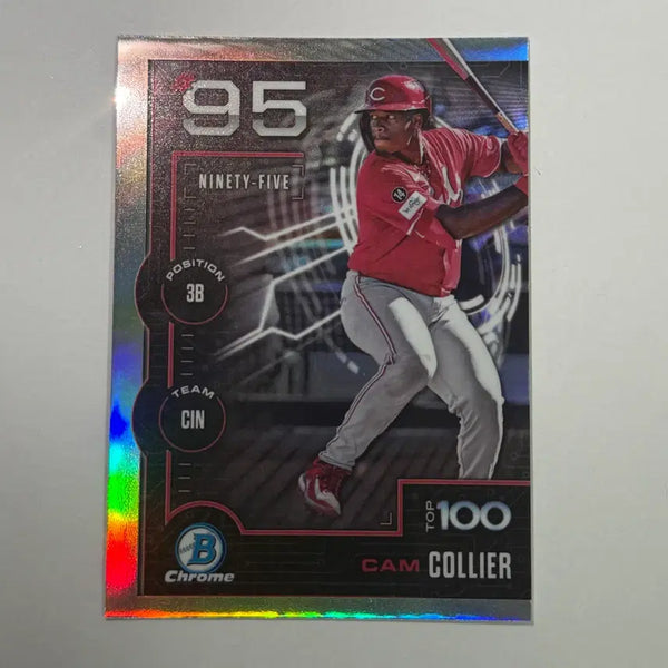 [BUNJANG] Cincinnati Reds "Top 100" Nolan Bowman Chrome Baseball Card / 신시내티 캠 콜리어 TOP100 바우만크롬 야구 카드