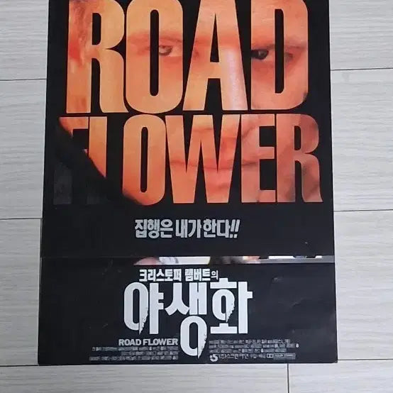 [BUNJANG] Wildflower (1994) French Movie Poster - Christopher Lambert, David Arquette, Joseph Gordon-Levitt / (2단)크리스토퍼램버트 데이빗아퀘트 조셉고든레빗 야생화(1994년)전단지