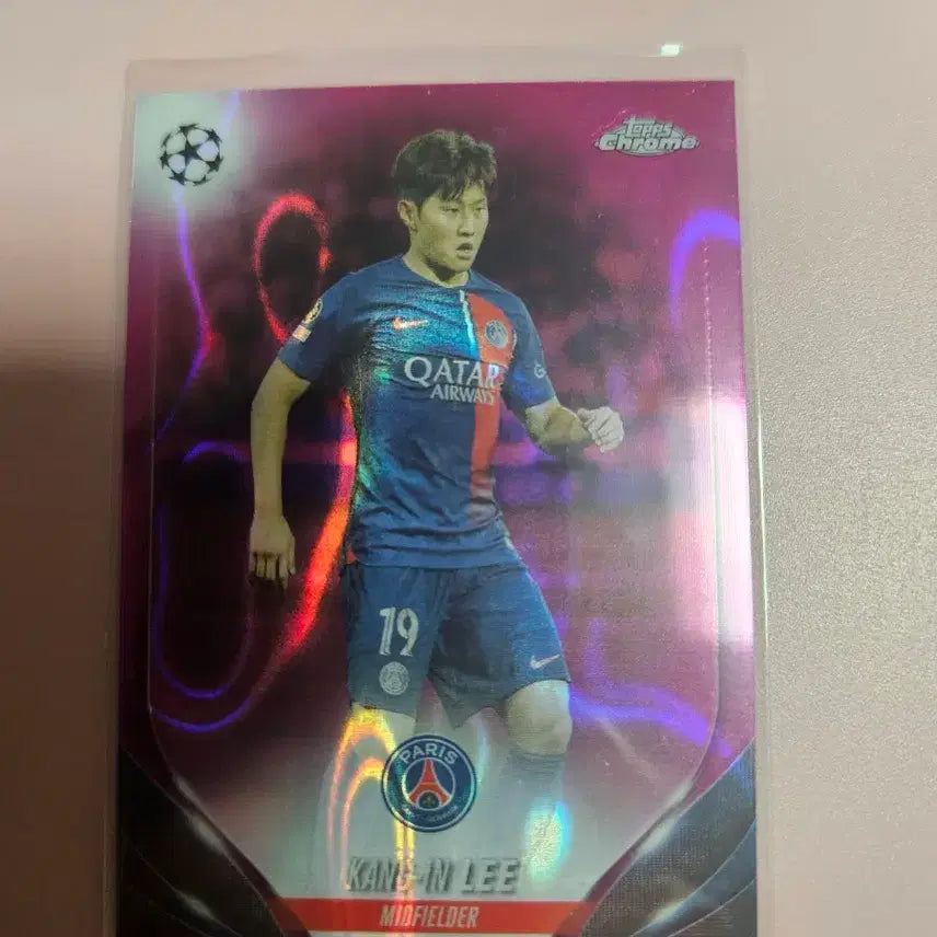 [BUNJANG] Kang-in Lee 2023 Tops Chrome Purple Raywave Refractor / 이강인 2023 탑스크롬 퍼플 레이웨이브 리플렉터