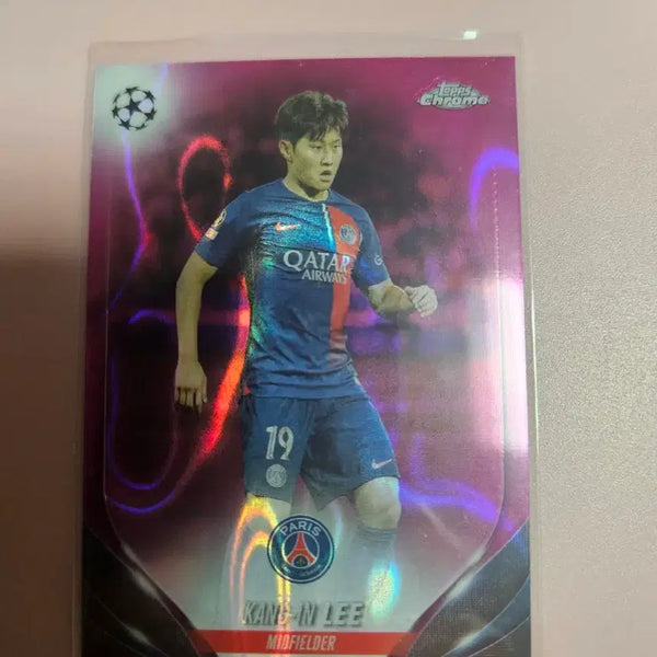 [BUNJANG] Kang-in Lee 2023 Tops Chrome Purple Raywave Refractor / 이강인 2023 탑스크롬 퍼플 레이웨이브 리플렉터