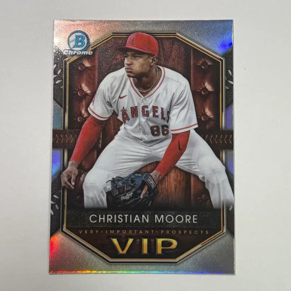 [BUNJANG] Angels Christian Moore VIP Baumann Chrome Baseball Card / 엔젤스 크리스티안 무어 VIP 바우만 크롬 야구 카드