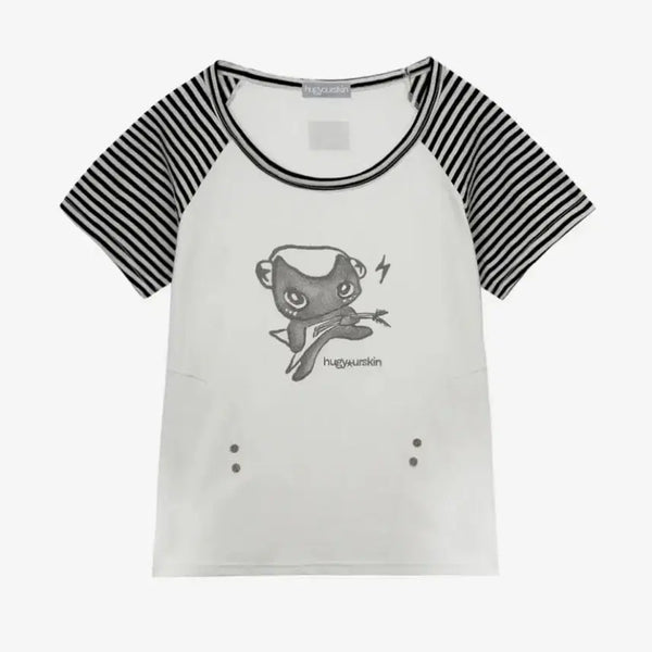 [BUNJANG] Hug Your Skin Hugging T-Shirt Short Sleeve / 허그유어스킨 허깅티셔츠 반팔