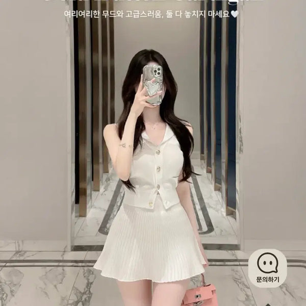 [BUNJANG] Miel Marinebell Cardigan - White / 새상품 미엘르 마린벨 가디건 화이트