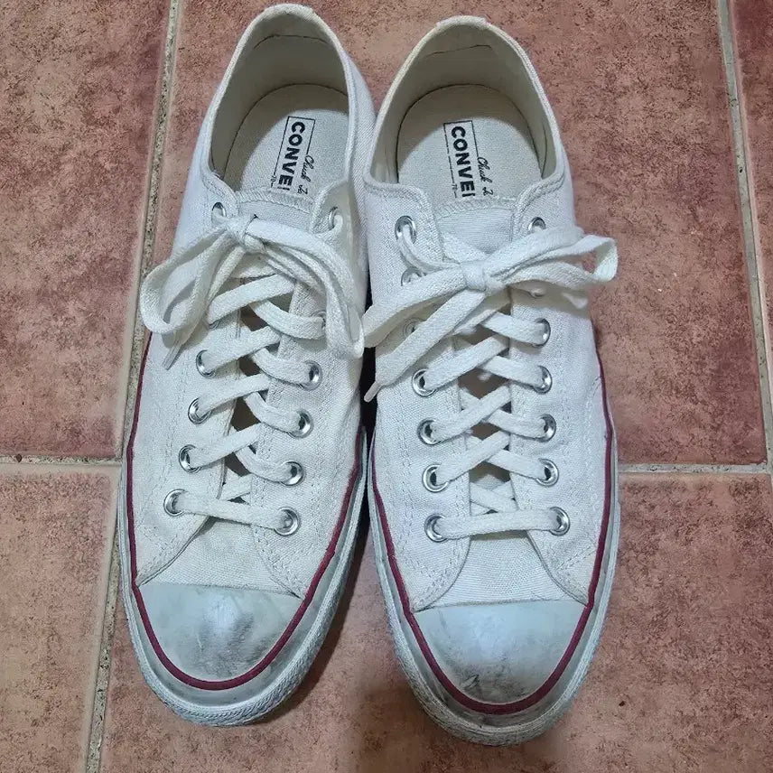 [BUNJANG] Converse Chuck 70 Low White Sneakers (Size 275) / 컨버스 척 70 로우 화이트 275
