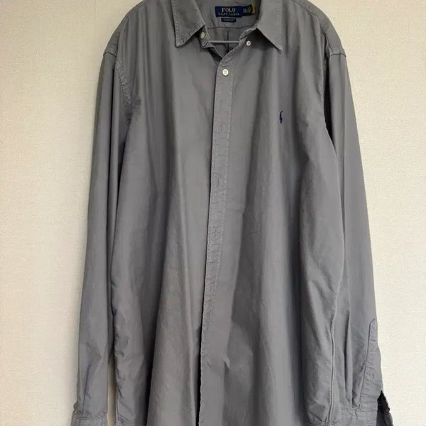 [BUNJANG] Polo Ralph Lauren Classic Fit Garment-Dyed Oxford Shirt Gray XXL / [XXL] 폴로 클래식핏 가먼트 다이 옥스포드 셔츠