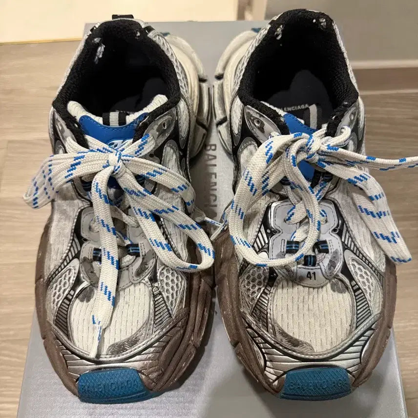 [BUNJANG] Balenciaga 3XL Blue Sneakers Size 41 / 발렌시아가 3XL 블루 원아웃 41