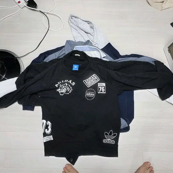 [BUNJANG] Adidas Originals Crewneck Sweatshirt Black / 아디다스 오리지널스 맨투맨 블랙