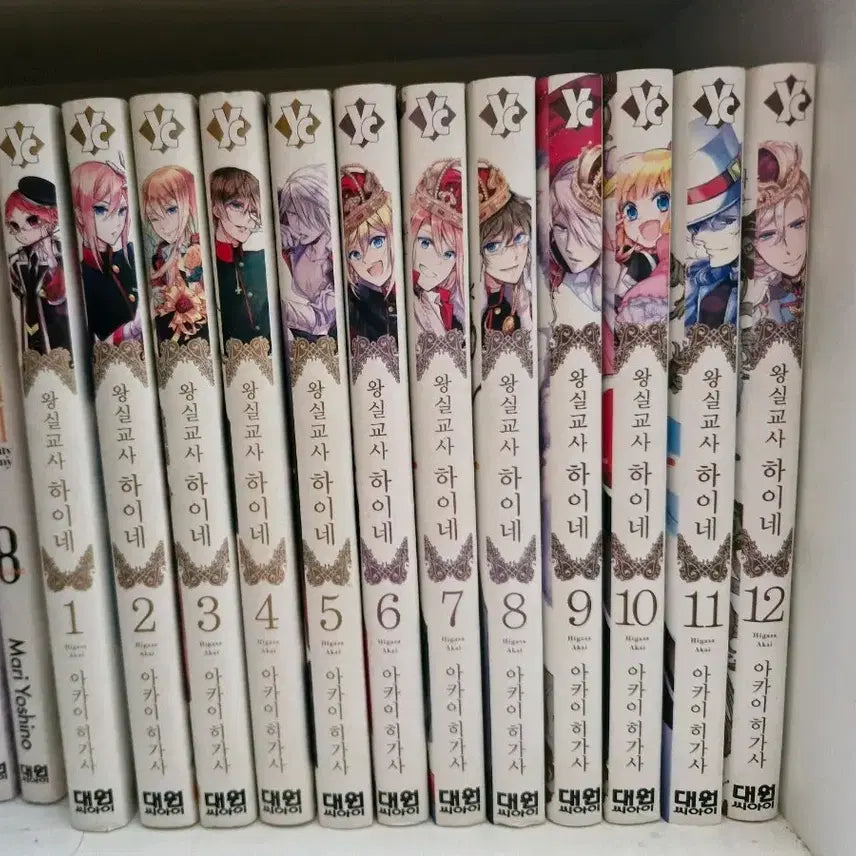 [BUNJANG] Royal Tutor Heine Manga Complete Set Volumes 1-12 / 왕실교사 하이네 만화책 1-12권 일괄 판매