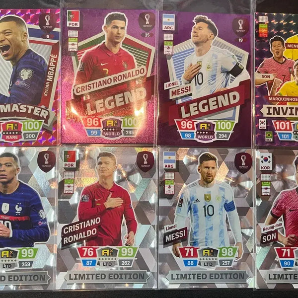 [BUNJANG] Panini Adrenalyn 2022 Qatar World Cup Rare Card Bundle Set / 파니니 축구 카드 일괄 급처 (메시, 호날두, 음바페, 손흥민)