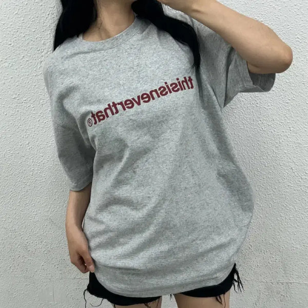 [BUNJANG] thisisneverthat Red Logo Grey T-Shirt XL / 디스이즈네버댓 레드로고 그레이 반팔 XL