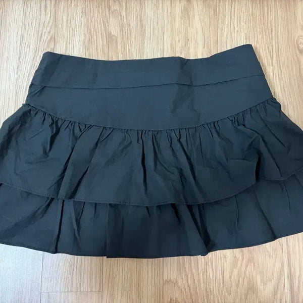 [BUNJANG] Acubclub Kkangkang Mini Skirt Black / 아쿠비클럽 캉캉 미니 스커트 블랙