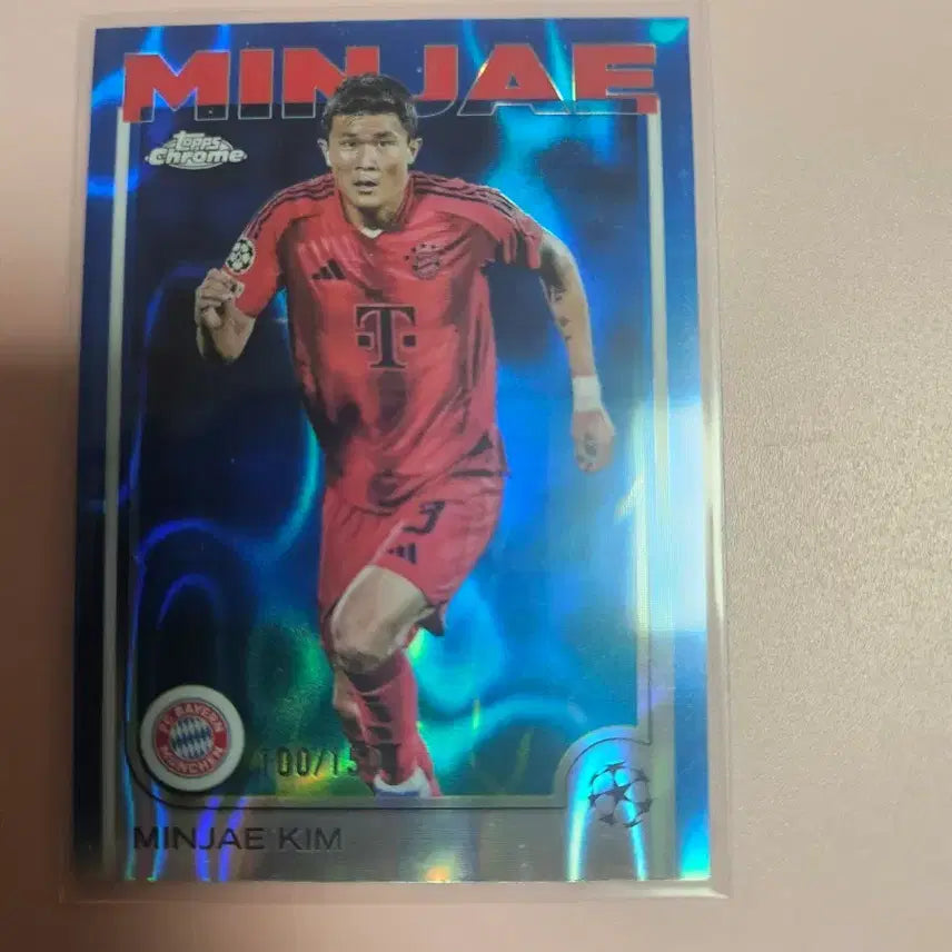 [BUNJANG] Kim Min Jae 2024 Topps Chrome Refractor Card (Limited Edition of 150) / 축구)김민재 150장 한정 2024 탑스크롬 리플렉터 카드