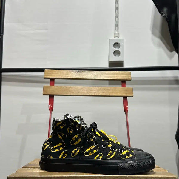 [BUNJANG] Converse x Batman High-Top Sneakers (Men's) / 280) 컨버스 X 배트맨 스니커즈 남성 남자 하이탑 스니커즈