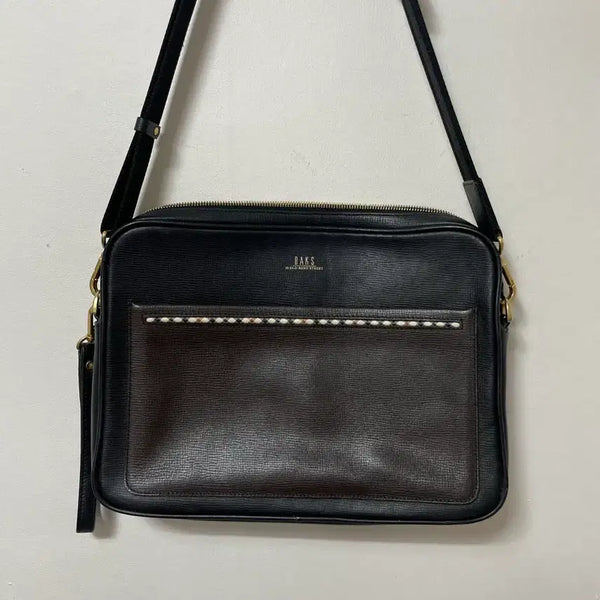 [BUNJANG] DAKS Leather Crossbody Bag / DAKS 닥스 크로스백 가방 정품