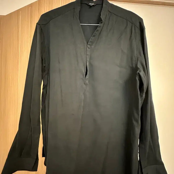 [BUNJANG] Allegri Dark Navy Rayon Blend Shirt (Size M) / 알레그리 다크네이비 셔츠 M (레이온-하늘거리는 느낌)