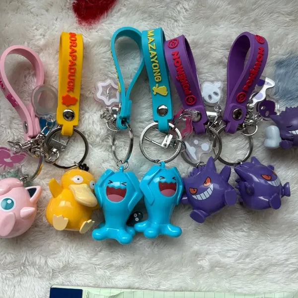 [BUNJANG] Pokemon Keyring (Psyduck, Jigglypuff, Aipom, Fandom) / 포켓몬스터 키링(고라파덕, 푸린, 마자용, 팬덤)