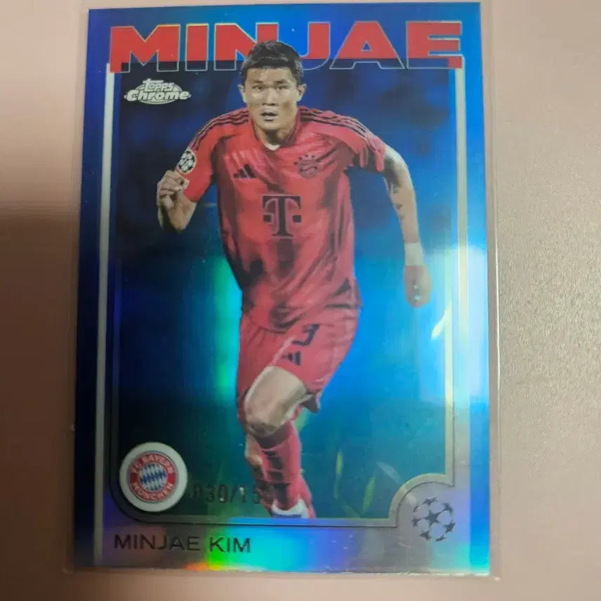 [BUNJANG] Kim Min-jae 2024 Topps Chrome Refractor Card (150 ct Limited Edition) / 축구)김민재 150장 한정 2024 탑스크롬 리플렉터 카드