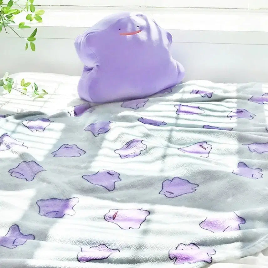 [BUNJANG] Pokemon Metamon Blanket 140x100cm / 포켓몬스터 메타몽 담요 140x100cm
