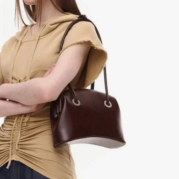 [BUNJANG] Osoi Circle Broke Shoulder Bag Brown / (배포)오소이 써클 브로트 숄더백 브라운