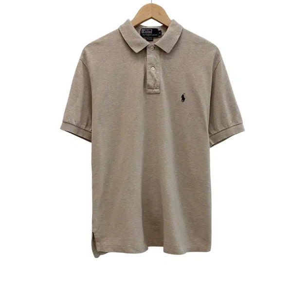 [BUNJANG] Polo Ralph Lauren Basic Pique Polo T-Shirt - Beige (M) / 폴로 반팔 피케티 카라티 베이지 (M/국내100~105)
