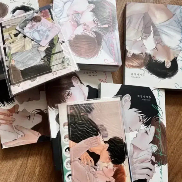 [BUNJANG] Secret Relationship Volumes 1-6 Set with Merchandise Bundle / 비밀사이 1~6권 세트 굿즈 포함 일괄판매