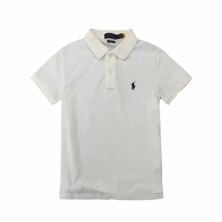 [BUNJANG] Polo Ralph Lauren White Pique Cotton Short Sleeve Polo T-Shirt (XS) / 폴로 반팔 피케티 카라티 화이트 (XS)