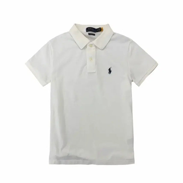 [BUNJANG] Polo Ralph Lauren White Pique Cotton Short Sleeve Polo T-Shirt (XS) / 폴로 반팔 피케티 카라티 화이트 (XS)