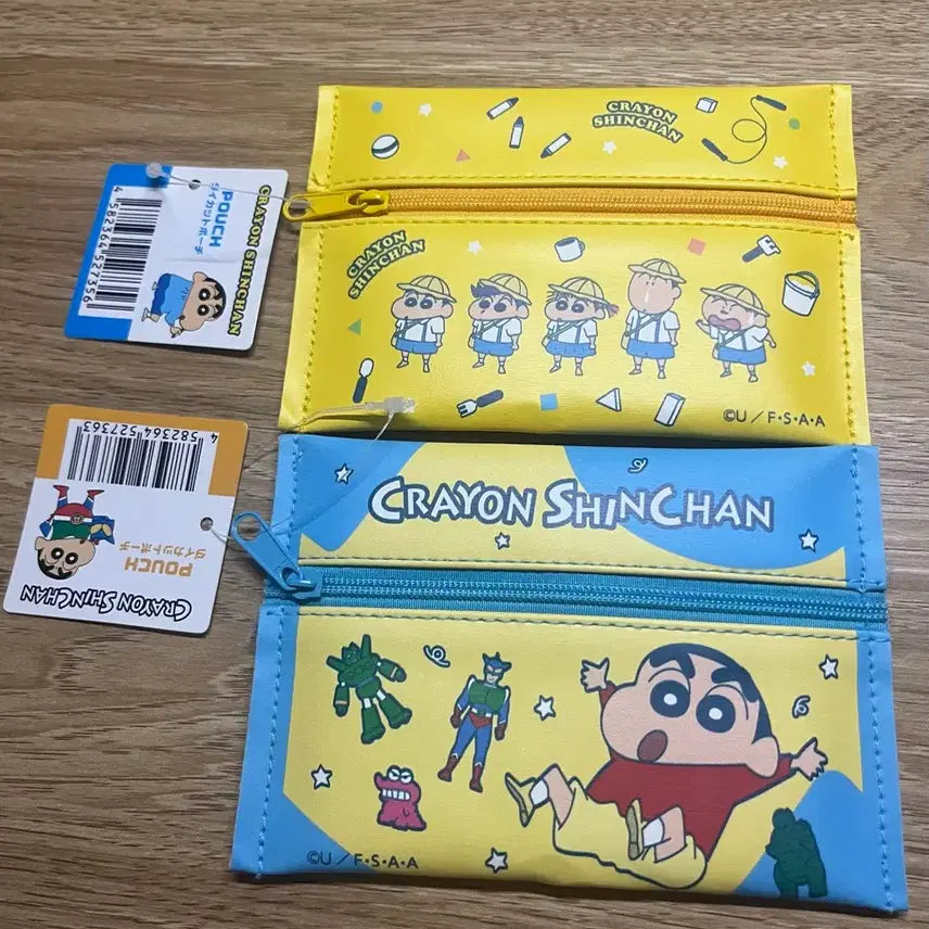 [BUNJANG] Crayon Shin-chan Mini Pouch Set (2 pcs) / 짱구 미니 파우치 2개 일괄 (새상품)