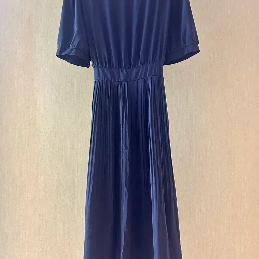 [BUNJANG] Black Pleated Long Dress / 블랙 플리츠 롱 원피스