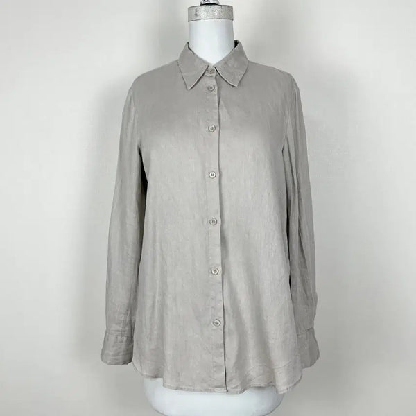 [BUNJANG] Zara Oversized Linen Shirt (XS) / 자라 오버핏 린넨 셔츠 남방 여XS 라덴 빈티지