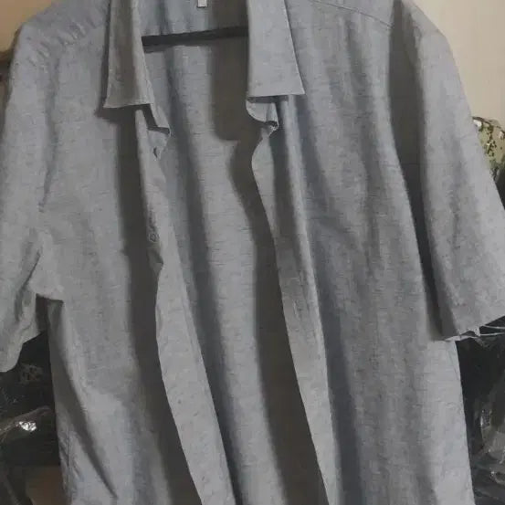 [BUNJANG] BASSO Linen Short Sleeve Shirt - Size 110 / BASSO 린넨반팔 셔츠. /  110